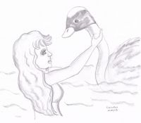 Mermaid and swan